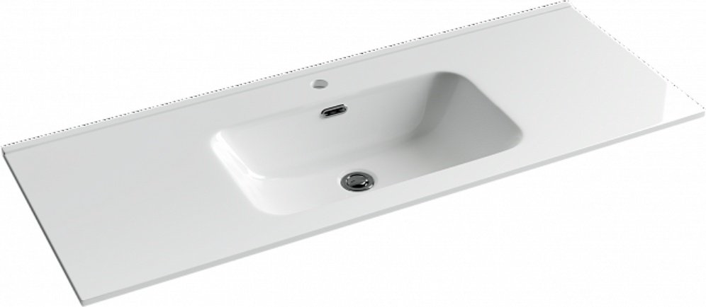 Раковина Ceramicanova CN7006 врезная прямоугольная 121, санфарфор