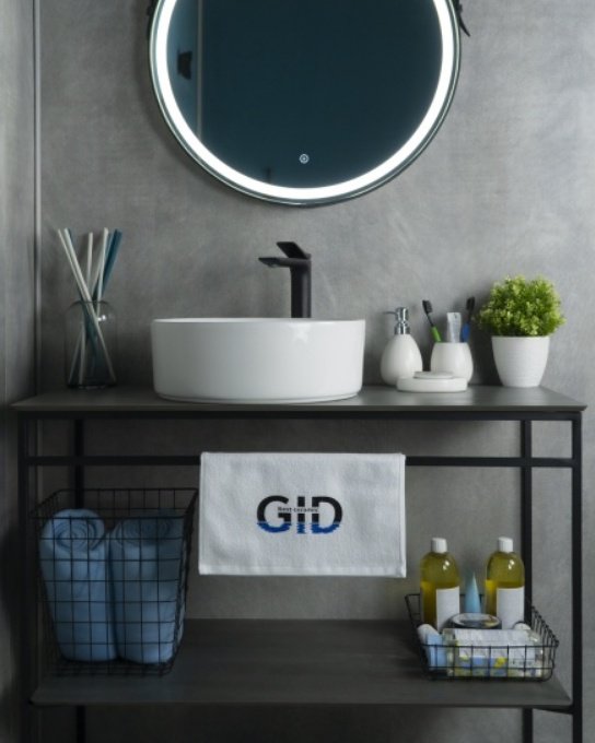 Раковина GID-ceramic N9425 накладная круглая 40, керамика