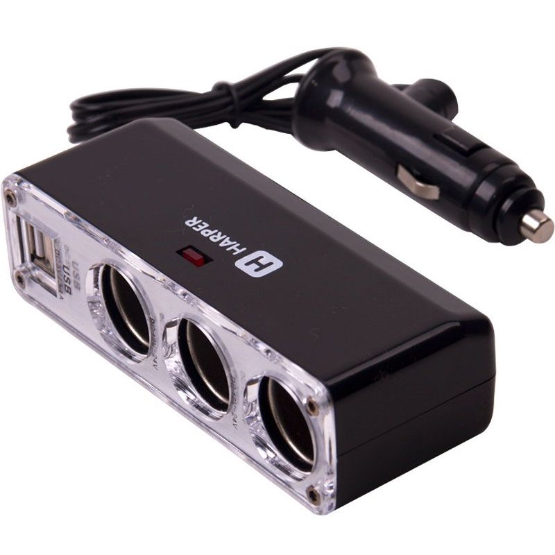  Разветвитель Harper DP-096 черный