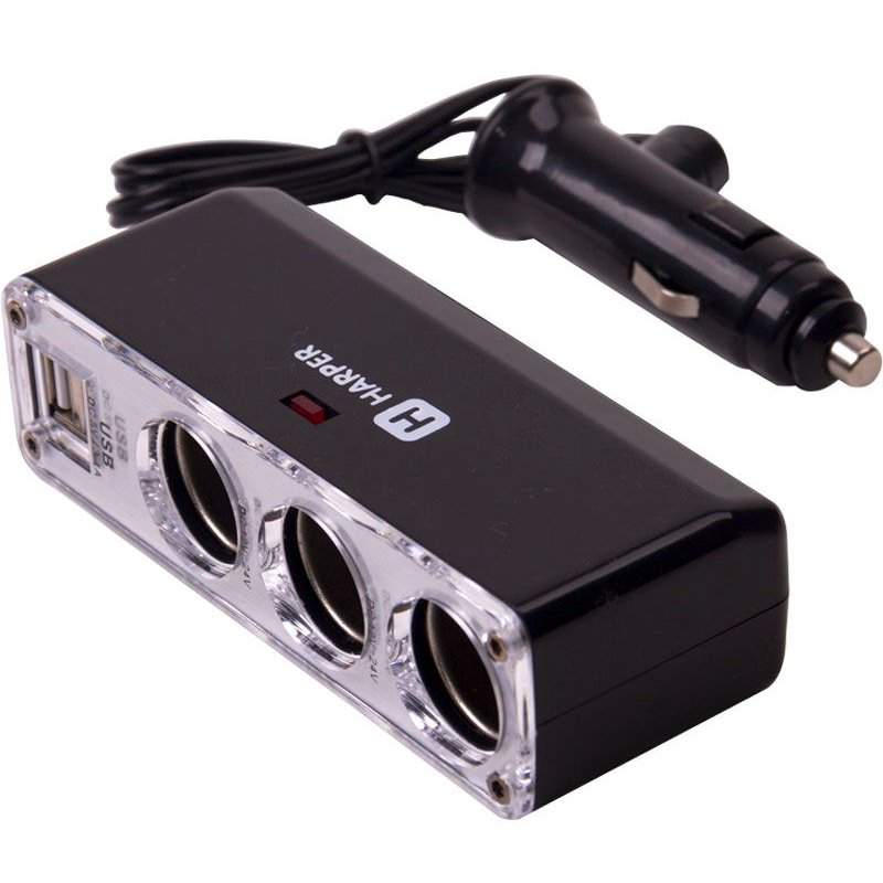  Разветвитель Harper DP-096 черный