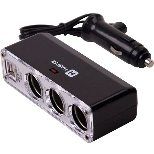  Разветвитель Harper DP-096 черный