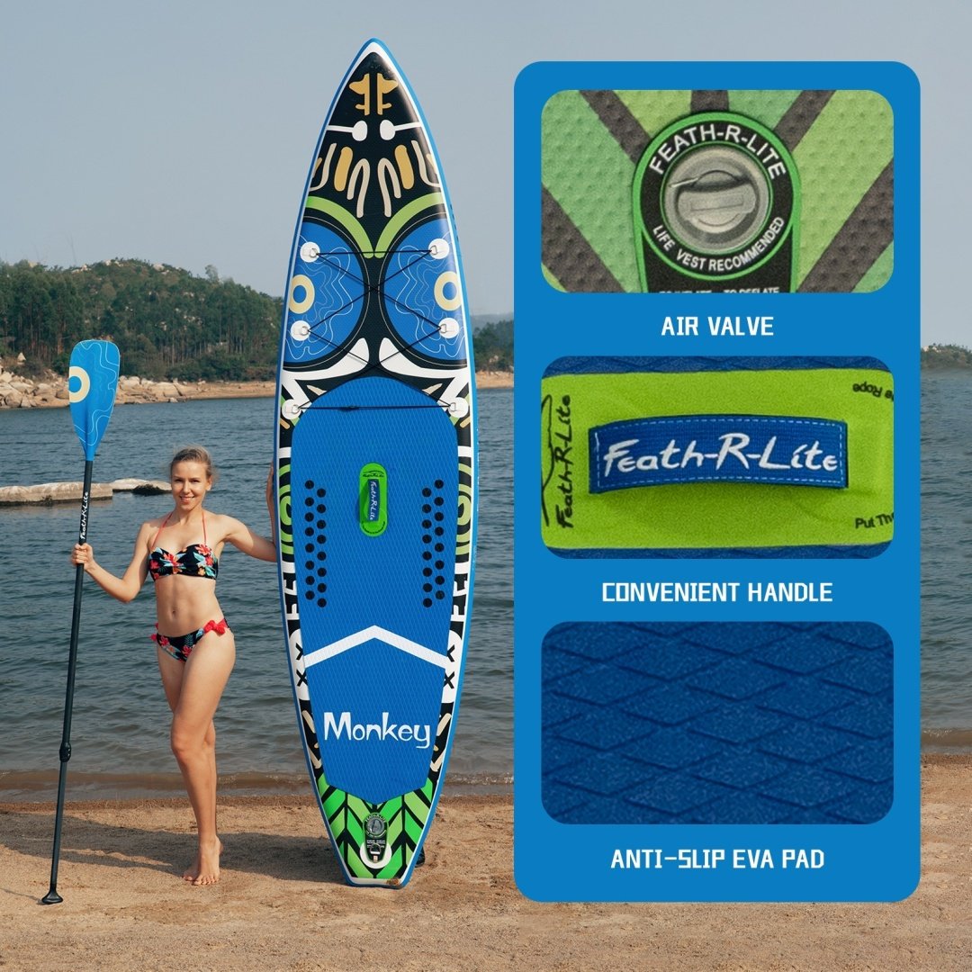 Доска Funwater SUPFR02A KOi56 2024 350 синий, зеленый