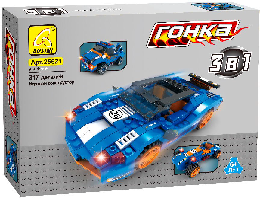 Конструктор Ausini Гонки Гоночный автомобиль Cobra 25621 317 деталей купить,NaN