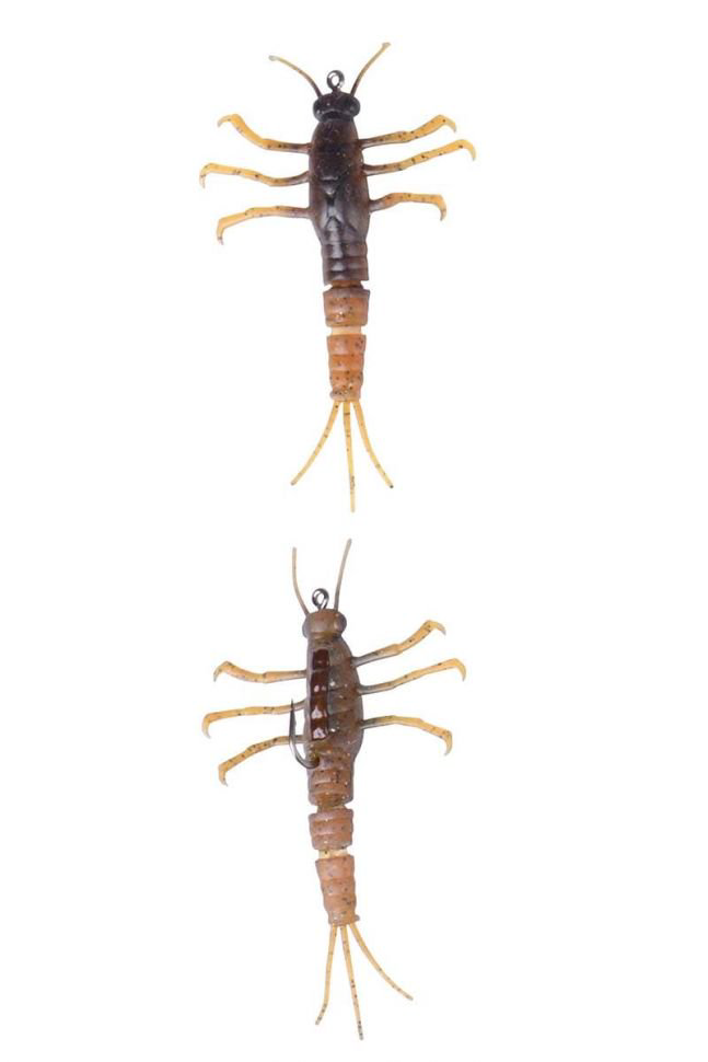 Мягкая приманка Savage Gear 3D TPE Mayfly Nymph 50мм 2.5гр 01-Brown 1шт купить,NaN