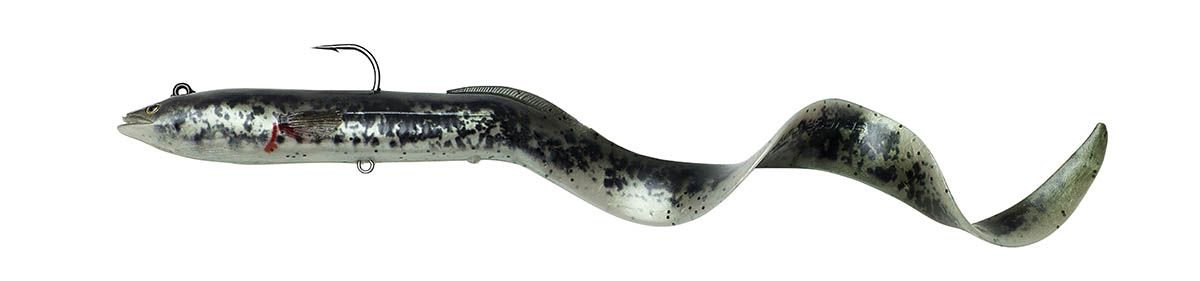 Мягкая приманка Savage Gear Real Eel 200мм 38гр Black Green Pearl PHP купить,NaN