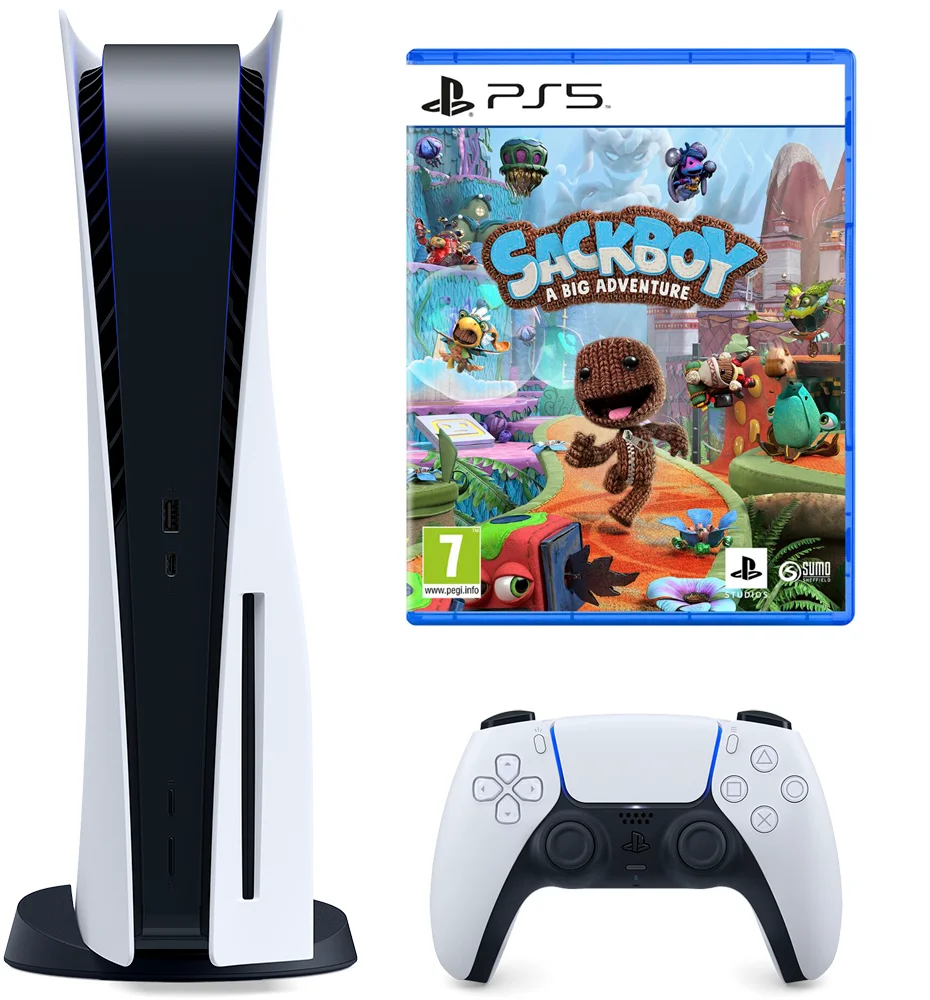Игровая консоль Sony PlayStation 5 + Sackboy A Big Adventure