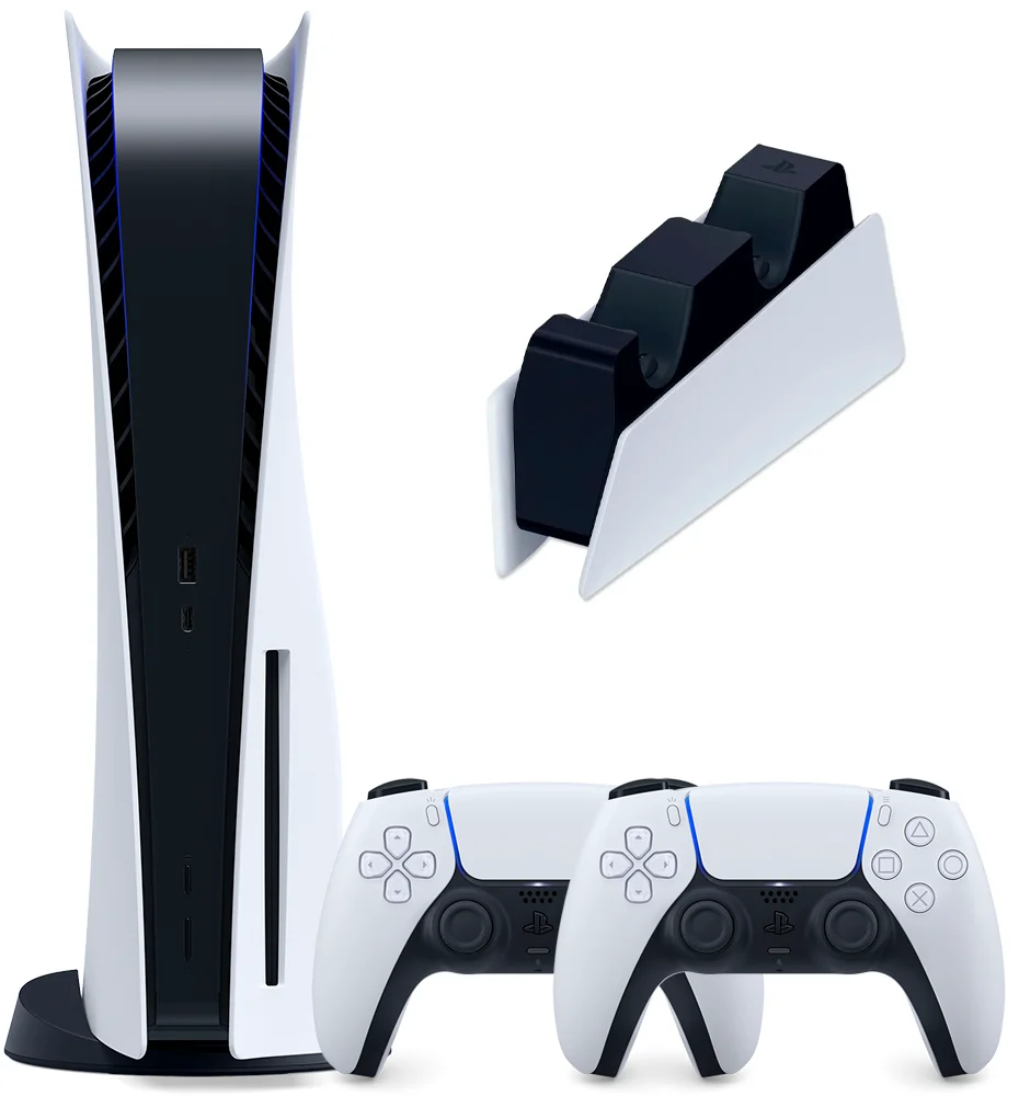 Игровая консоль Sony PlayStation 5 + Dualsense White + Зарядная станция DualSense