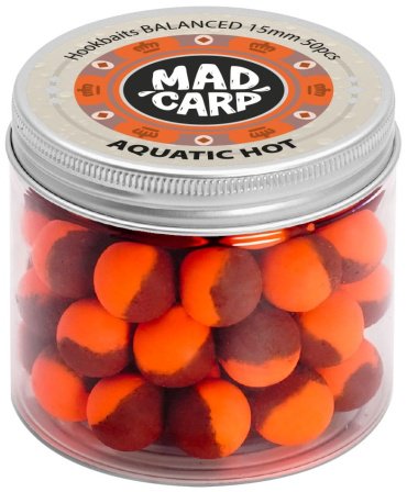 Прикормка Mad Carp Baits Бойл насадочный Balanced 15мм, 50шт. Aquatic Hot 0.09 кг купить,NaN