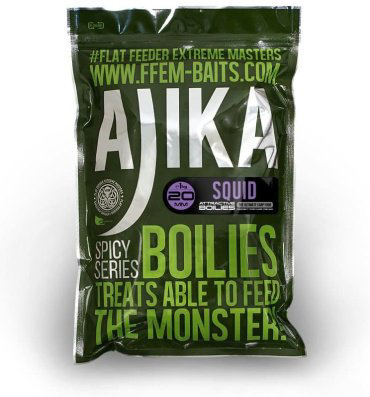 Прикормка FFEM Ajika Boilies 20mm Squid 1kg ABS-201 Кальмар 1 кг купить,NaN