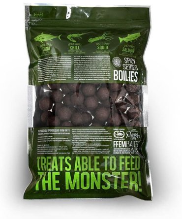 Прикормка FFEM Ajika Boilies 20mm Squid 1kg ABS-201 Кальмар 1 кг купить,NaN