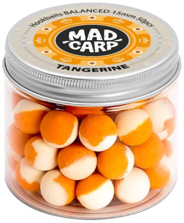 Прикормка Mad Carp Baits Бойл насадочный Balanced 15мм, 50шт. Tangerine 0.09 кг купить,NaN