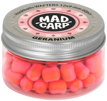Прикормка Mad Carp Baits Вафтерсы 12x9мм, 60шт. Geranium 0.03 кг купить,NaN