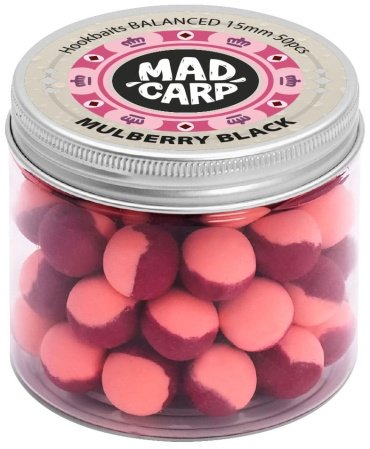 Прикормка Mad Carp Baits Бойл насадочный Balanced 15мм, 50шт. Mulberry Black 0.09 кг купить,NaN