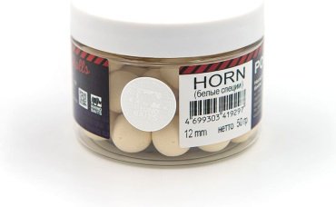 Прикормка RHINO BAITS Pop-up 12 mm, 50 гр, HORN (белые специи), белый RB01605 белые специи 0.05 кг купить,NaN