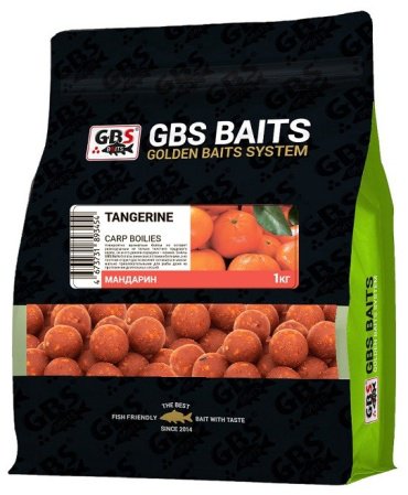 Прикормка GBS Бойлы Baits 20мм 1кг Мандарин Мандарин 1 кг купить,NaN