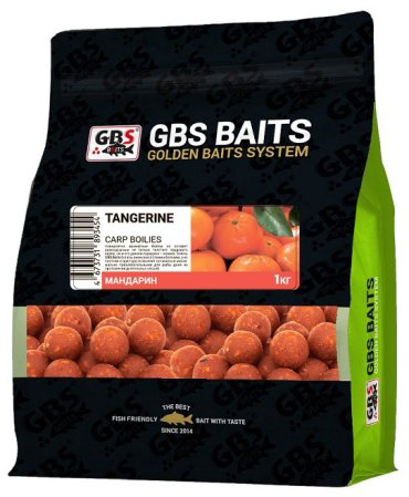 Прикормка GBS Бойлы Baits 20мм 1кг Мандарин Мандарин 1 кг купить,NaN