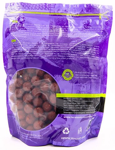 Прикормка RHINO BAITS RB008 кальмар, фрукты 1 кг купить,NaN