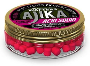 Прикормка FFEM Ajika Wafters 7x10 Acid Squid 60шт WAS-0710 Кальмар 0.05 кг купить,NaN
