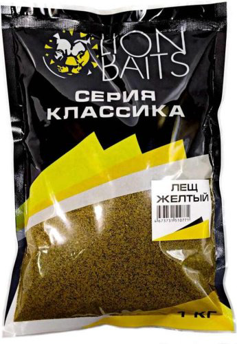Прикормка Lion Baits Прикормка классика 1кг Лещ желтый Лещ желтый 1 кг купить,NaN