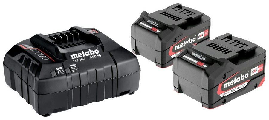 Зарядное устройство Metabo Basic-Set 2 x 4.0 Ah (685050000) 1 шт