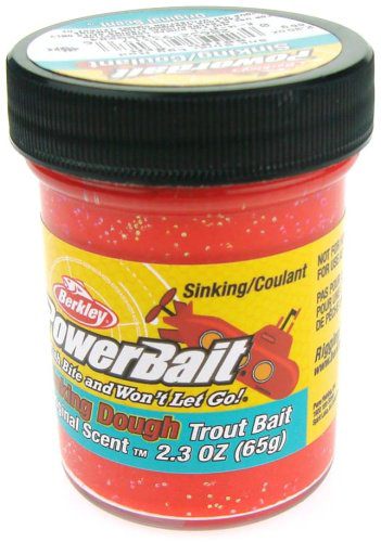 Прикормка Berkley PowerBait Sinking Glitter Trout Bait Натуральные Ароматизаторы 0.05 кг купить,NaN