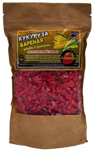 Прикормка Кукуруза вареная в вакуумной упаковке3 Клубника 0.7 кг купить,NaN