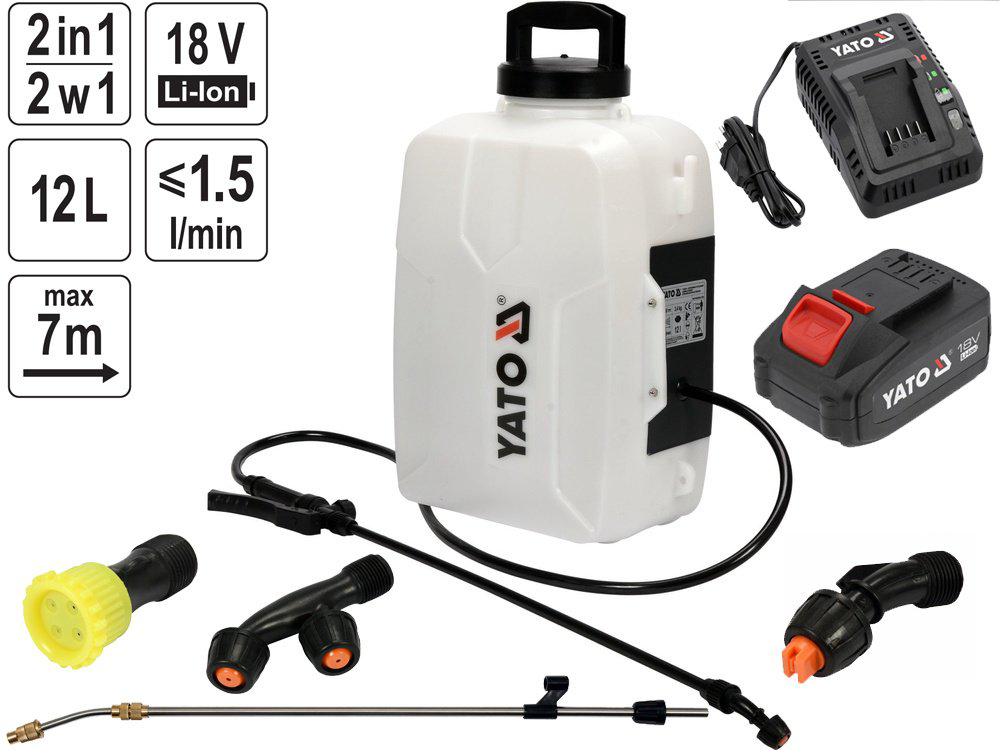 Опрыскиватель YATO аккумуляторный YT-86211 SET - ForteMarket Опрыскиватель YATO аккумуляторный YT-86211 SET купить,61900