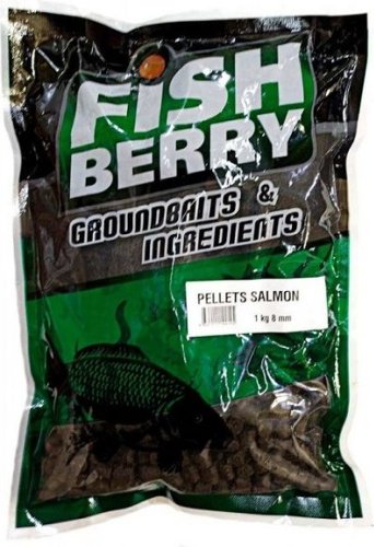 Прикормка Fish Berry Пеллетс гранул, темно-коричневый 8мм Лосось 1 кг купить,NaN
