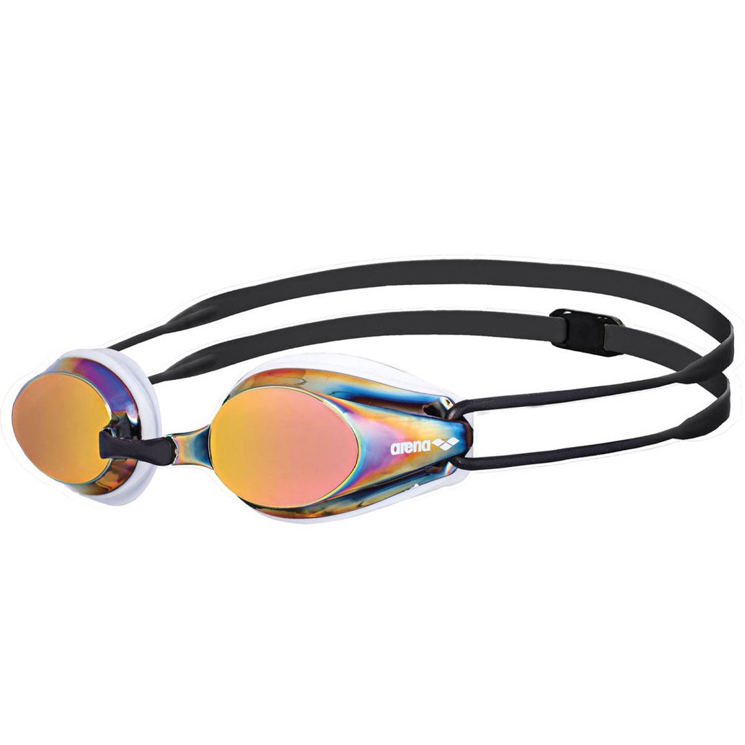 Очки для плавания Arena Tracks mirror 34 красно-черный