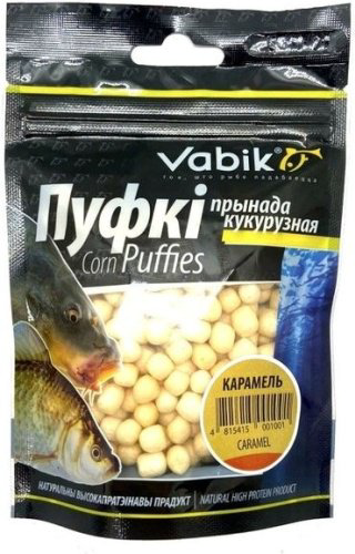 Прикормка Vabik Насадка Corn Puffies3 Карамель 0.02 кг купить,NaN
