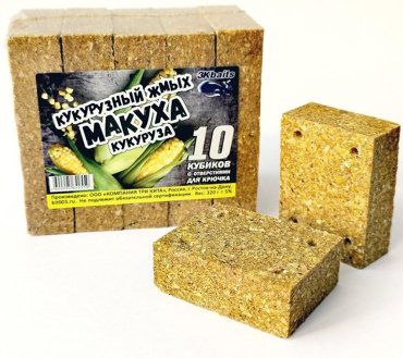 Прикормка ТРИ КИТА Макуха Кукуруза 10 шт 320g Кукуруза 0.32 кг