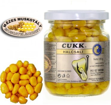 Прикормка CUKK Halcsali Кукуруза DELIKATES EXTRA мед и мускат, желтая Мед и мускат 0.125 кг купить,NaN