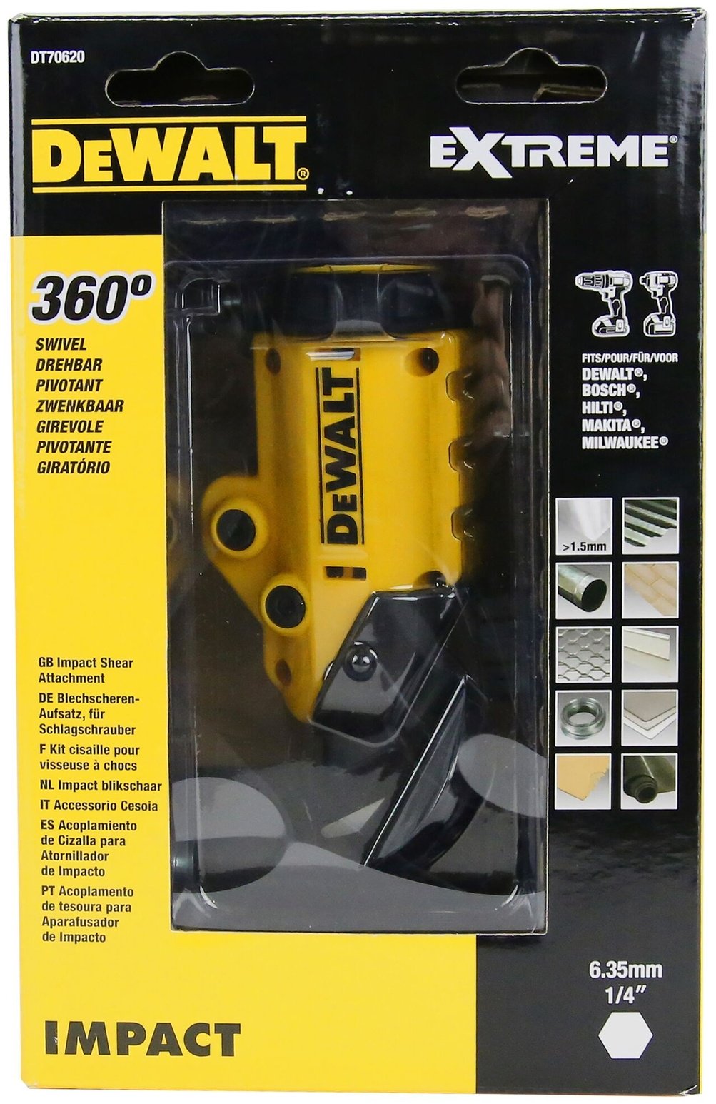 DeWALT насадка для скручивания проволоки для дрели, для шуруповерта, DT70620-QZ 1 шт купить,0
