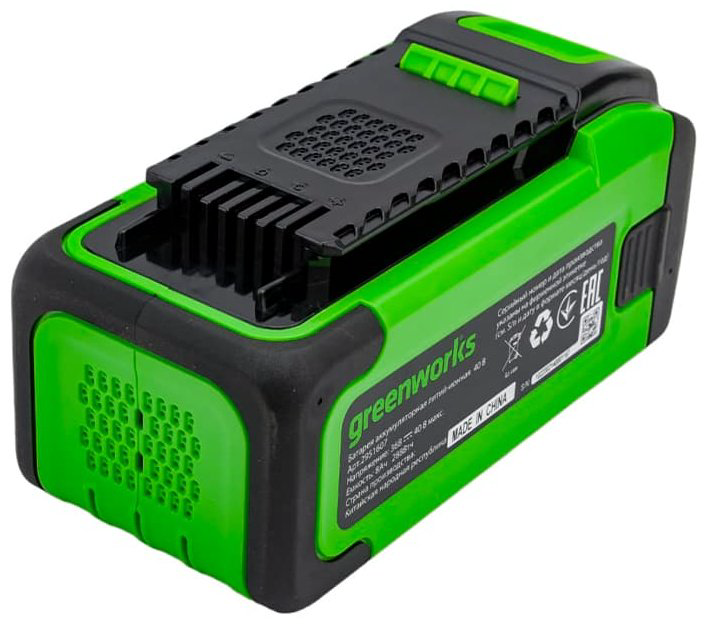 Аккумулятор Greenworks G40B8 (2951607) Li-Ion 40 В 8 Ач 1 шт купить,90990