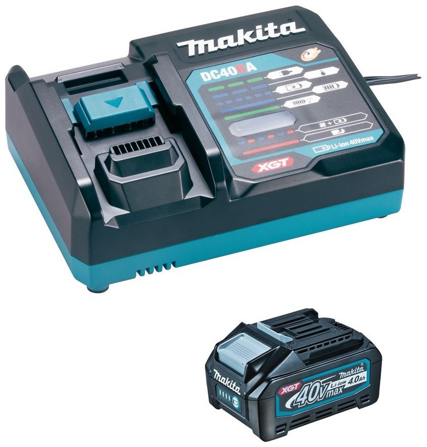 Аккумулятор Makita BL4040&#43;DC40RA Li-Ion 40 В 4 Ач 1 шт