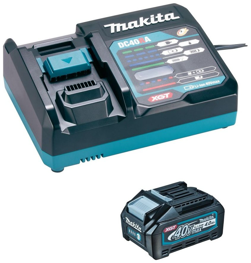 Аккумулятор Makita BL4040+DC40RA Li-Ion 40 В 4 Ач 1 шт