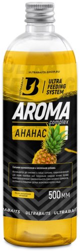 Прикормка ULTRABAITS Арома комплекс Ананас 500мл Ананас 0.5 кг