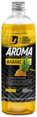 Прикормка ULTRABAITS Арома комплекс Ананас 500мл Ананас 0.5 кг
