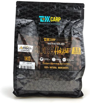 Прикормка TEXX Carp Coppens Drilled 8mm, Black Halibut, 1kg Black Halibut 1 кг купить,NaN