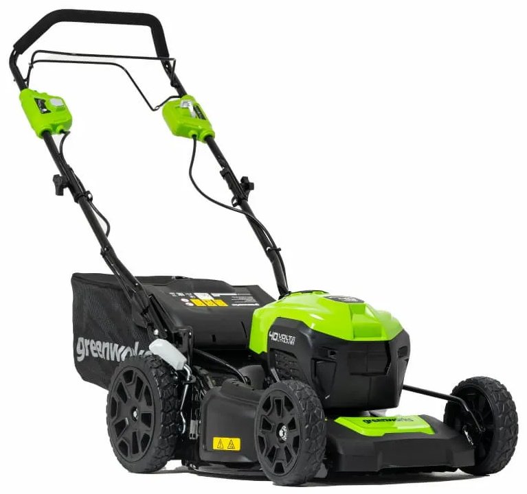 Газонокосилка колесная аккумуляторная Greenworks GD40LM46SPK4 (2506807UB) купить,0