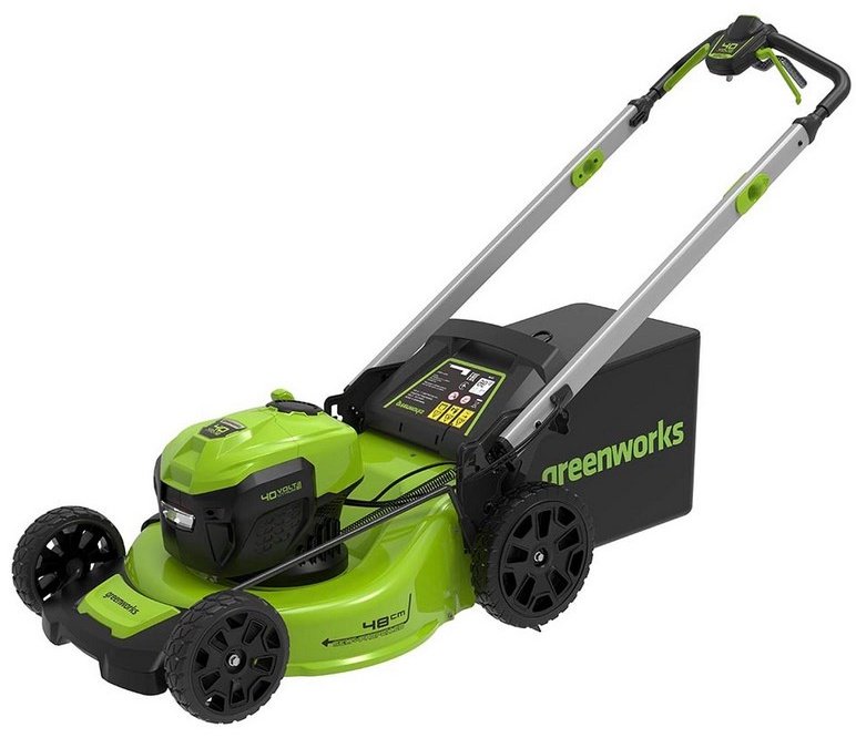 Газонокосилка колесная аккумуляторная Greenworks GD40LM48SPK4/2517407UB