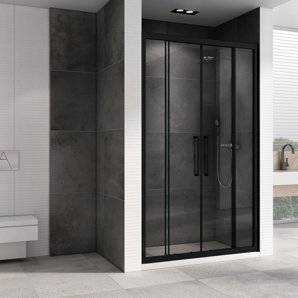 Душевое ограждение Abber одностенное Schwarzer Diamant AG33180BH, 180х180х195 мм купить,0