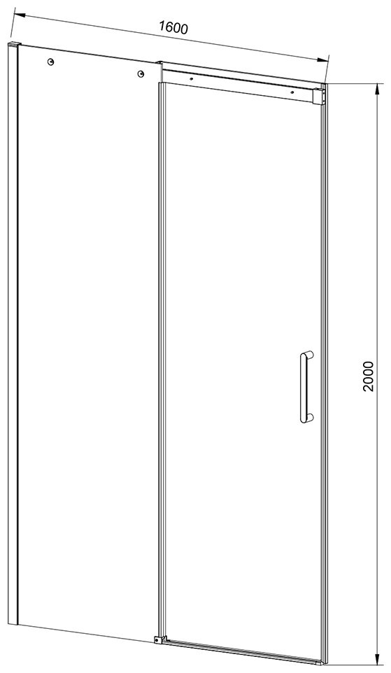 Душевое ограждение Vincea одностенное Dice VDS-4D160CL, 1600х2000 мм - ForteMarket Душевое ограждение Vincea одностенное Dice VDS-4D160CL, 1600х2000 мм купить,0
