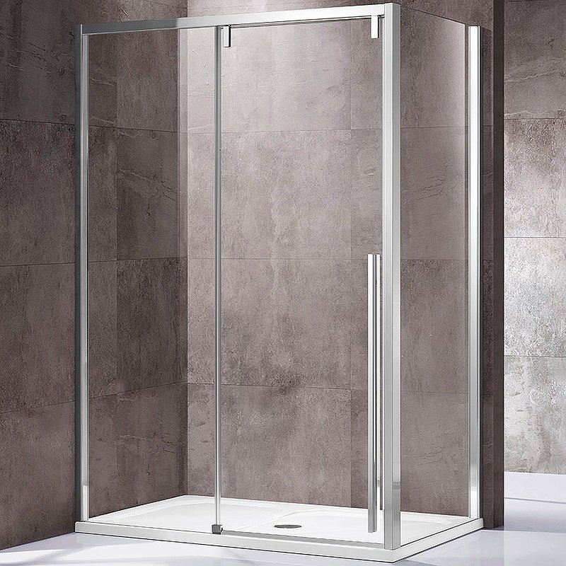 Душевое ограждение KABINKA.KZ двухстенное VSR-1L9016CL-1, 1600х1950 мм купить,0