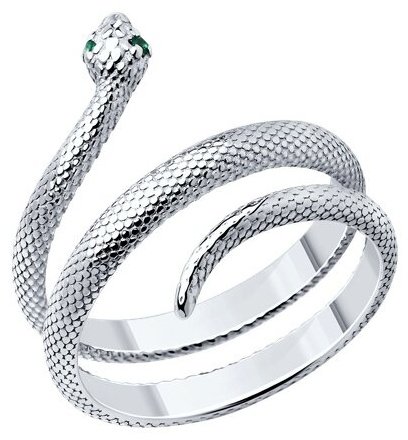 Кольцо SOKOLOV 94013730 размер 18 вес 3.89 г серебро, фианит купить,NaN
