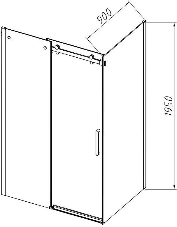 Душевое ограждение KABINKA.KZ двухстенное VSR-4CN9014CGB, 1400х1950 мм - ForteMarket Душевое ограждение KABINKA.KZ двухстенное VSR-4CN9014CGB, 1400х1950 мм купить,0