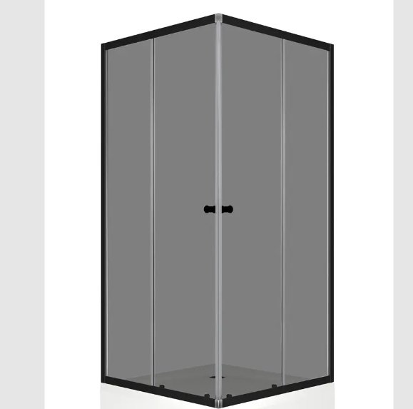 Душевое ограждение KABINKA.KZ двухстенное DS04Cb99L0T00.Gt-Black, 900х1900 мм