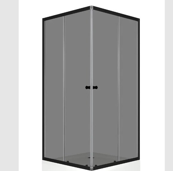 Душевое ограждение KABINKA.KZ двухстенное DS04Cb99L0T00.Gt-Black, 900х1900 мм купить,NaN