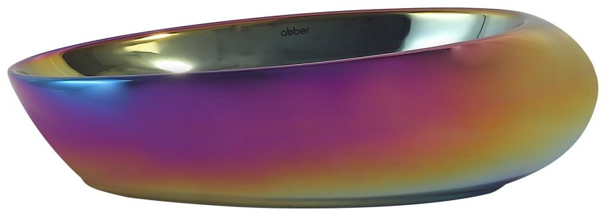 Раковина Abber Bequem AC2107Regen накладная овальная 49 см, фаянс купить,110500