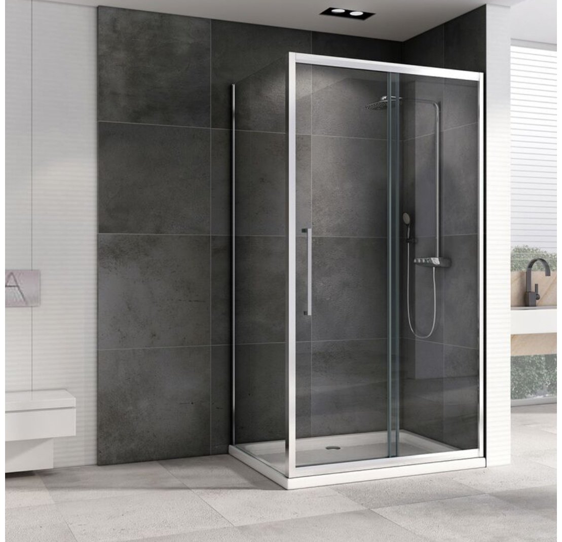 Душевое ограждение Abber двухстенное AG30100H-S60, 600х1950 мм купить,NaN